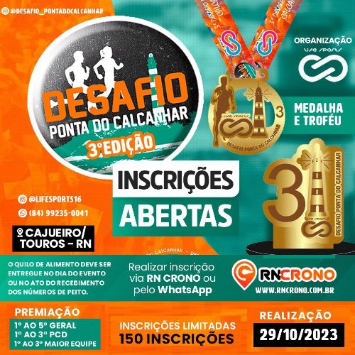 evento: DESAFIO PONTA DO CALCANHAR - TOUROS RN. 
